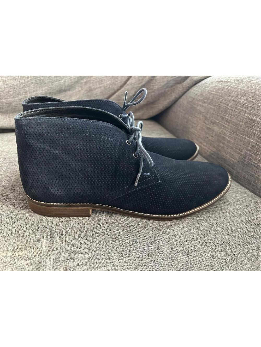 Ben Sherman Gabe Chukka Boots Mens Size 10 Navy Suede Preppy Ankle Boots